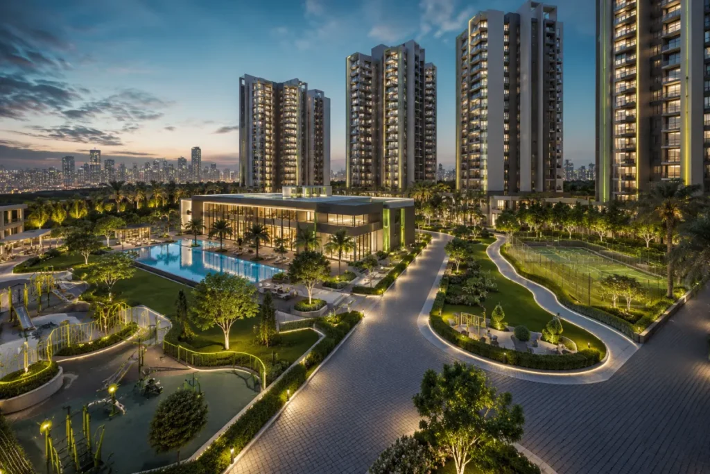 Nambiar District 25 luxury clubhouse and recreation spaces