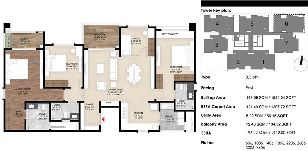 Mana The Right Life 3.5 BHK Apartment